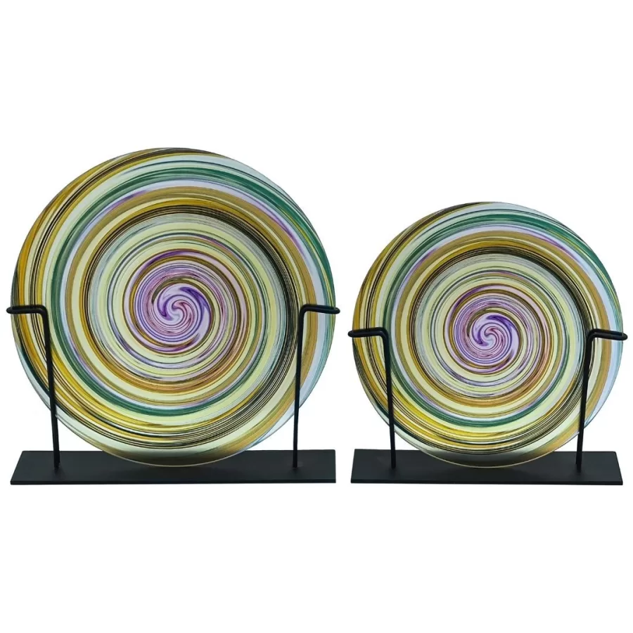 18567-2li Set Disk Obje 30x32cm