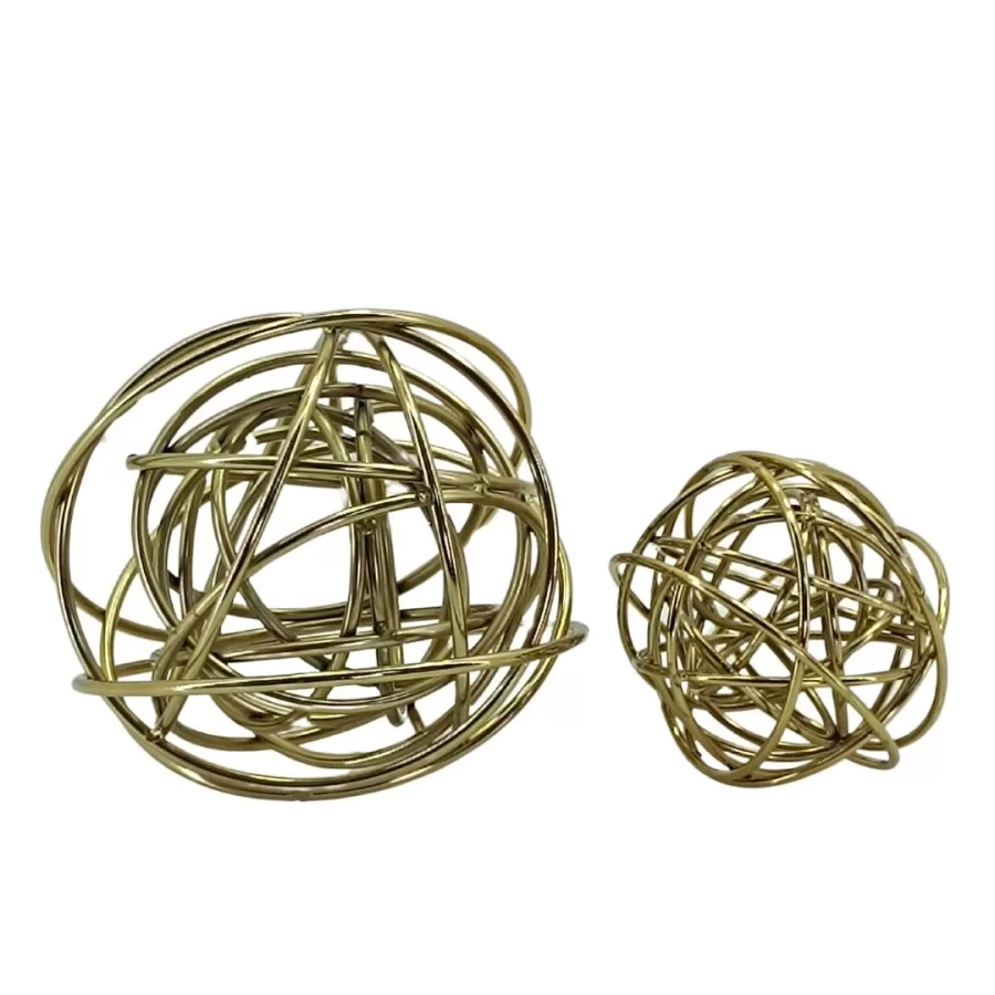 80660-2 li Set Metal Yumak Obje 17x17cm