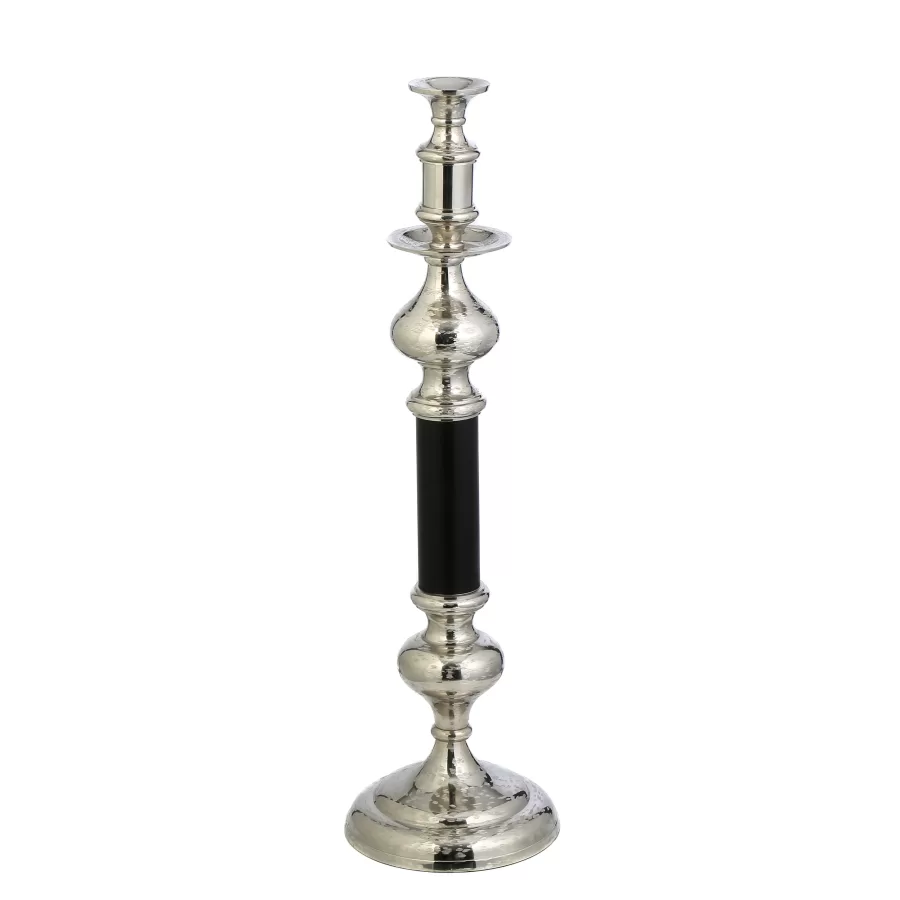 AK.IR0269 GÜMÜŞ SİYAH ÇUBUK MUMLUK KÜÇÜK 20*70 CM