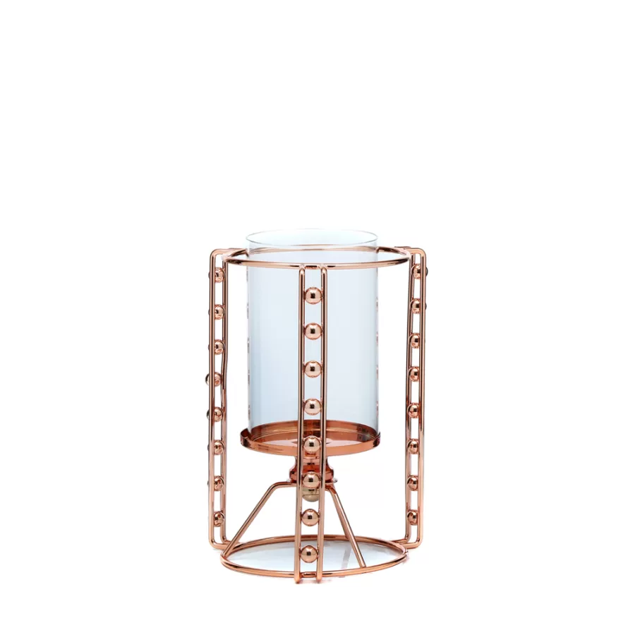 AK.JE0073 BRONZ ÇEMBER MUMLUK 13*13*19 CM