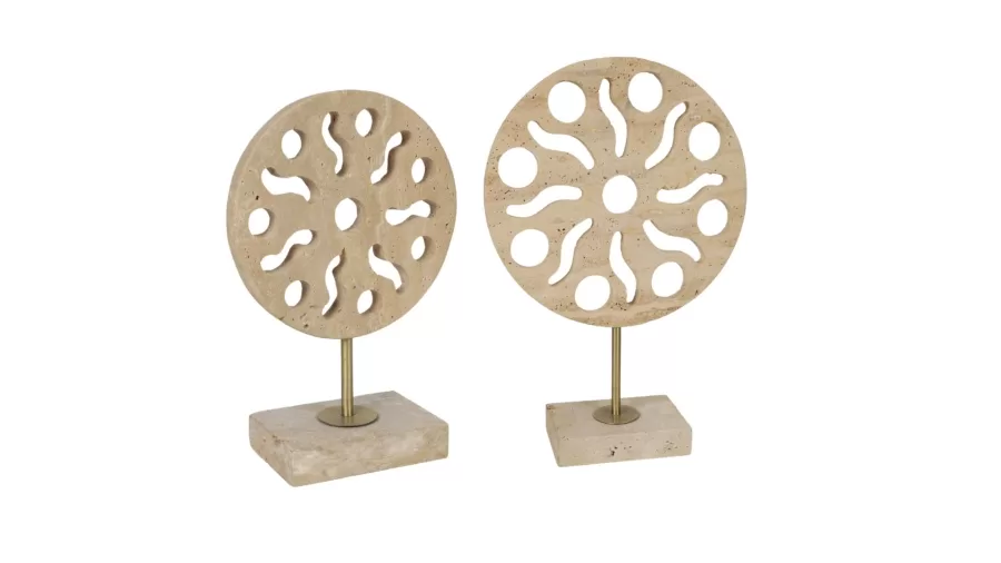 AK.JT0082 TRAVERTEN DESENLİ DİSK SET