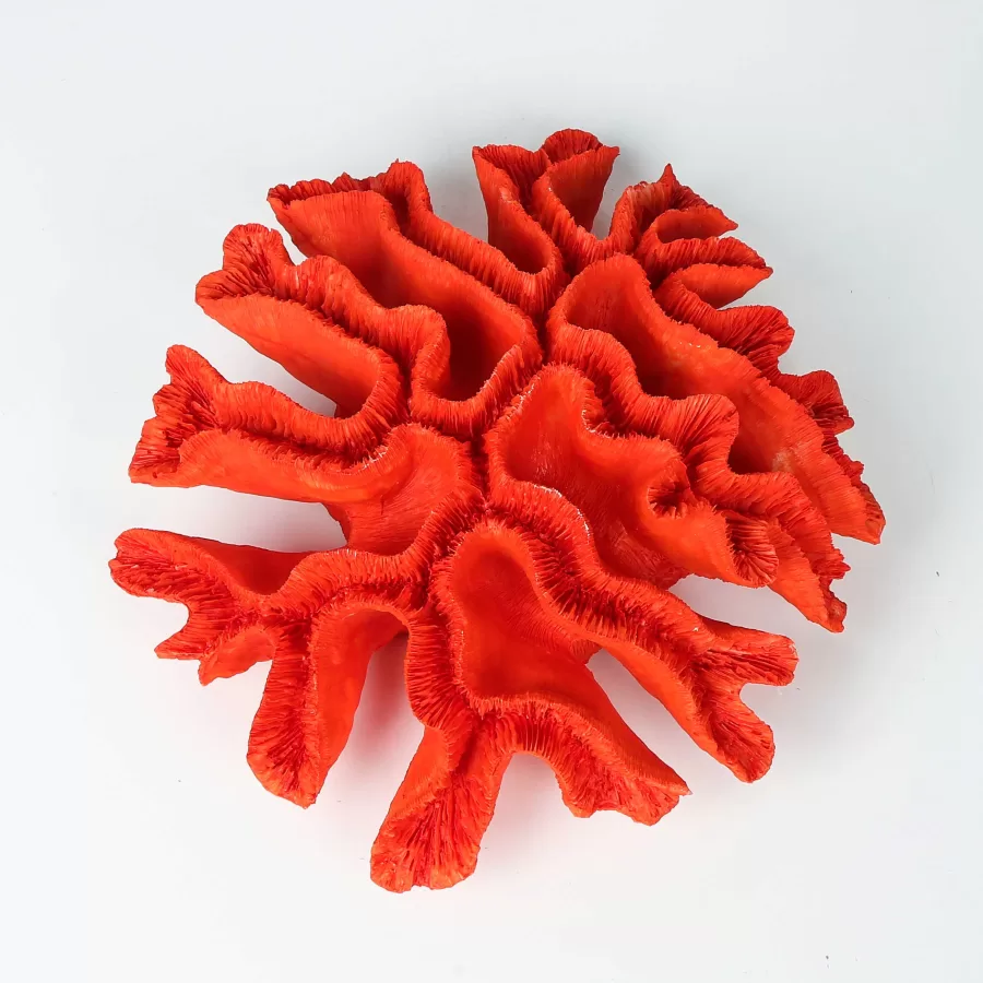 AK.P356.370176 Kırmızı Mercan Resin Obje 31x27x9cm